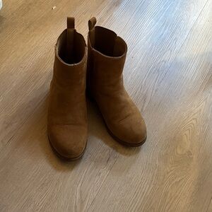 J. Crew Kids Brown Suede Ankle Boots